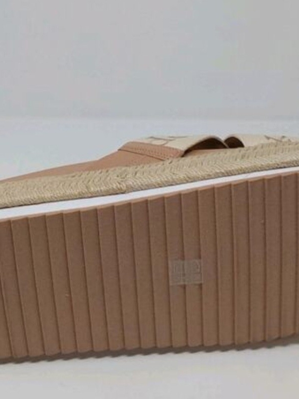 NIB Kate Spade Piper Flatform Espadrille Sandals Size 7.5 Neutral Beige - Picture 3 of 7